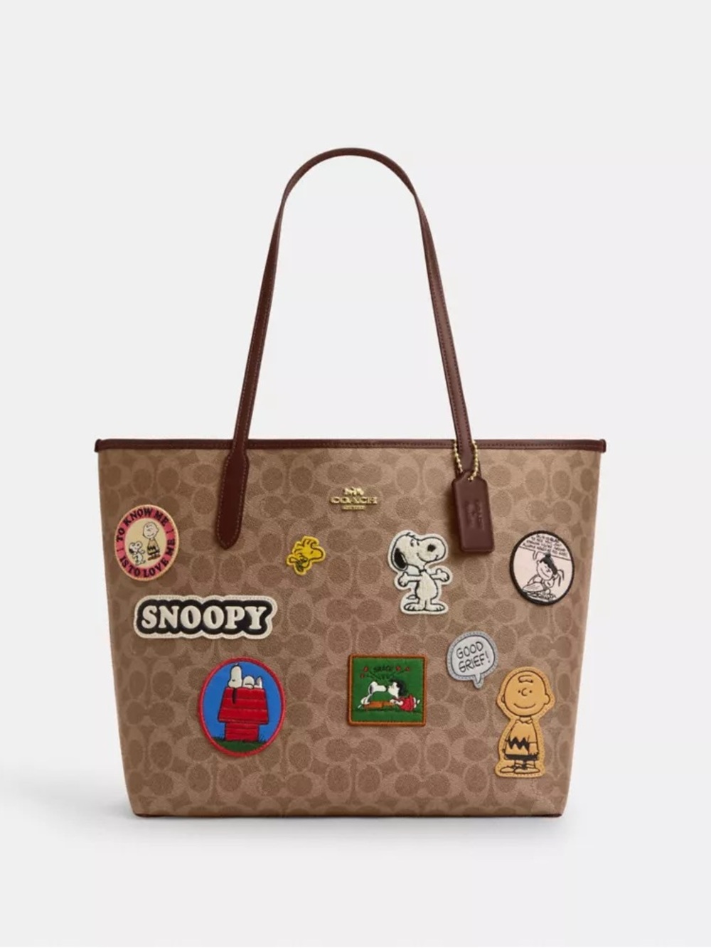 Coach X Peanuts City patch Tote 75th anniversary edition collectable NEW